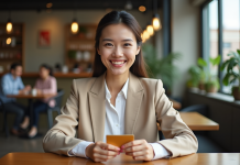 Avantages carte gold Crédit Agricole : pourquoi l’adopter ? Femme souriante avec une carte bancaire en main