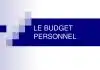 budget personnel